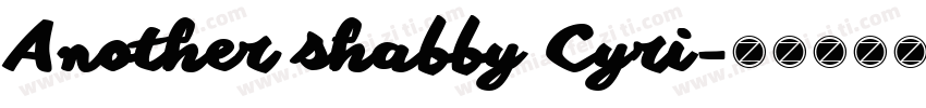 Another shabby Cyri字体转换